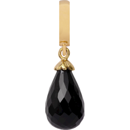 Image of Christina Collect Black Onyx forgyldt charm